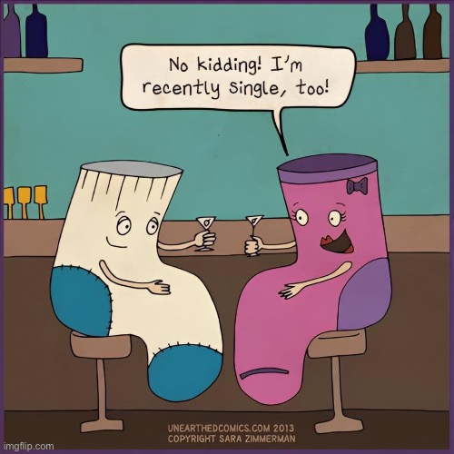 Singles bar | image tagged in single,sock | made w/ Imgflip meme maker