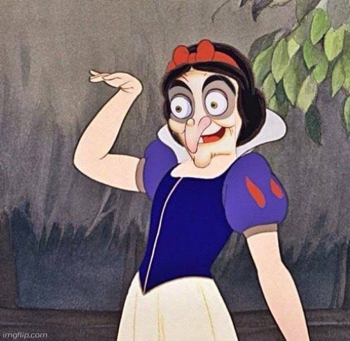 Snow witch | image tagged in snow witch,snow white,witch,disney | made w/ Imgflip meme maker