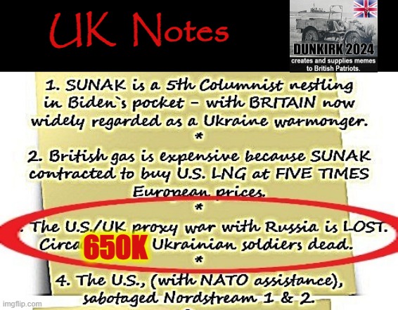 Truth & Reconciliation | UK  Notes; 650K | image tagged in media lies | made w/ Imgflip meme maker