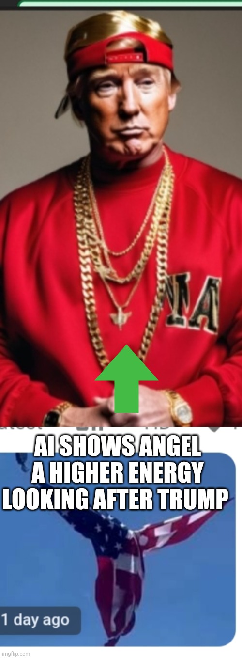 Angels exist in AI | AI SHOWS ANGEL A HIGHER ENERGY LOOKING AFTER TRUMP | image tagged in angel,church,the golden ratio,donald trump | made w/ Imgflip meme maker