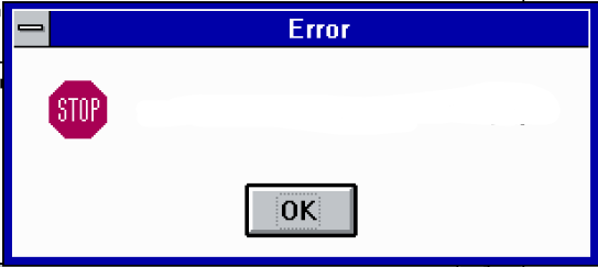 High Quality 3.1 Error Blank Meme Template