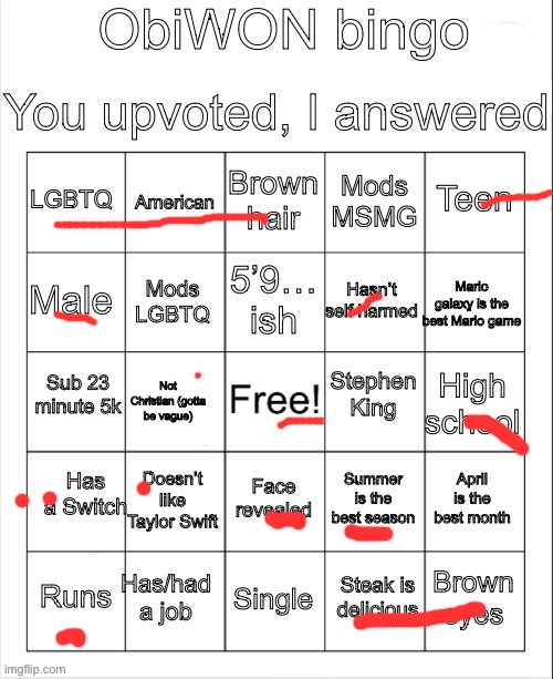 ObiWON bingo | image tagged in obiwon bingo | made w/ Imgflip meme maker