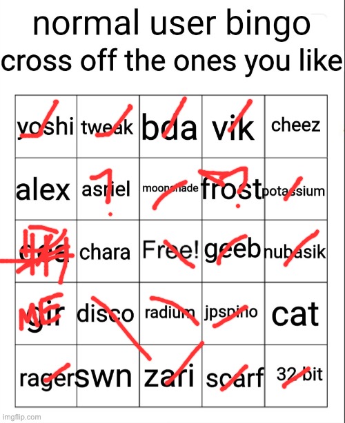 normal user bingo | image tagged in normal user bingo | made w/ Imgflip meme maker