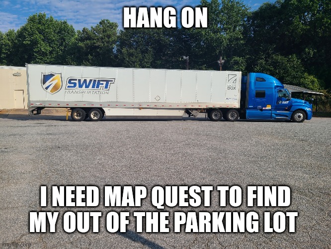 Swift | HANG ON; I NEED MAP QUEST TO FIND MY OUT OF THE PARKING LOT | image tagged in swift | made w/ Imgflip meme maker