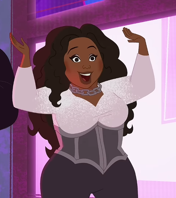 High Quality Animated Cartoon Lizzo Blank Meme Template