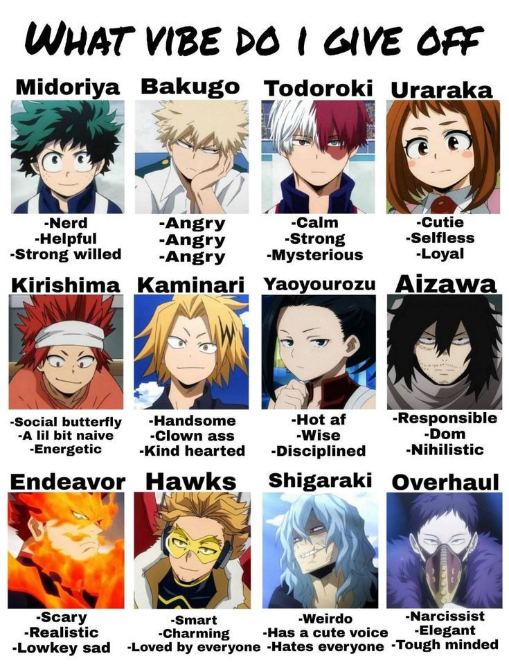 High Quality MHA what vibe do I give off Blank Meme Template