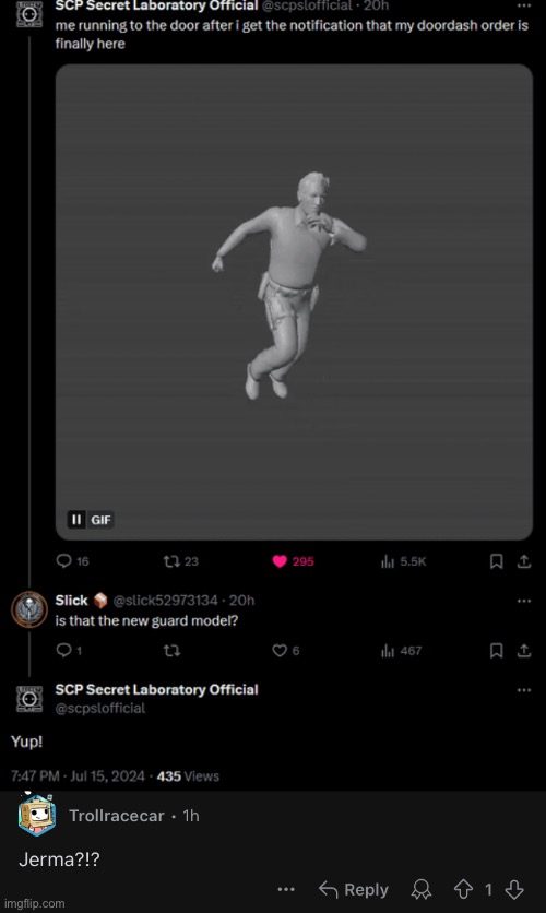 Scp Secret Lab Jerma update | made w/ Imgflip meme maker