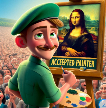 Accepted Painter Blank Meme Template