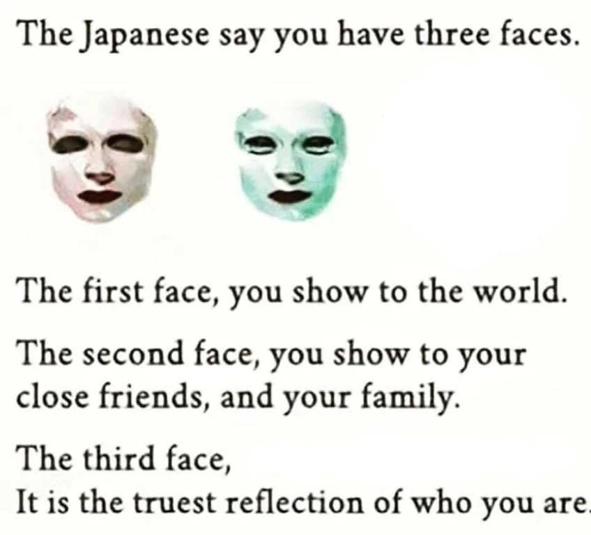 High Quality the Japanese say you have three faces Blank Meme Template