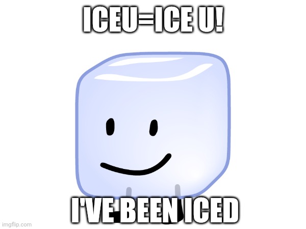 Its all coming together | ICEU=ICE U! I'VE BEEN ICED | image tagged in iceu | made w/ Imgflip meme maker