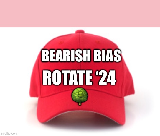 Red cap | BEARISH BIAS; ROTATE ‘24
🌳 | image tagged in red cap | made w/ Imgflip meme maker