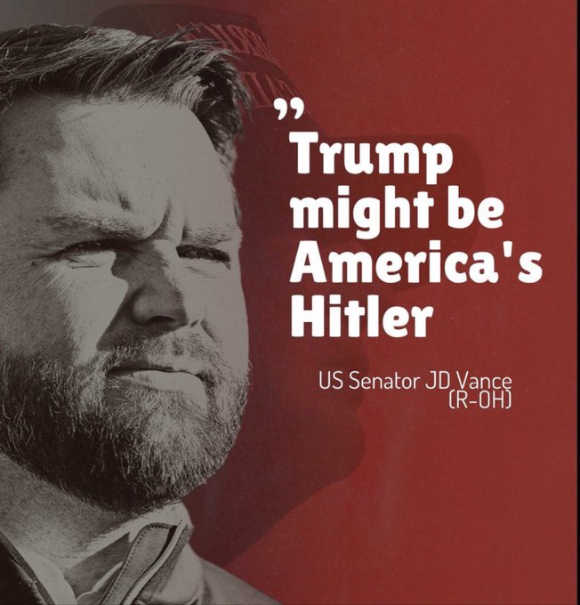 High Quality J. D. Vance Trump America's Hitler Blank Meme Template