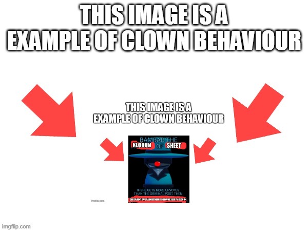 This image is a example of clown behaviour | image tagged in this image is a example of clown behaviour | made w/ Imgflip meme maker