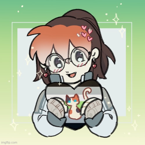 Updated the Picrew I used in my announcement template | made w/ Imgflip meme maker