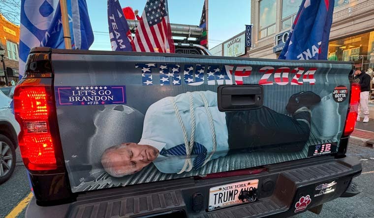 Biden truckbed Blank Meme Template