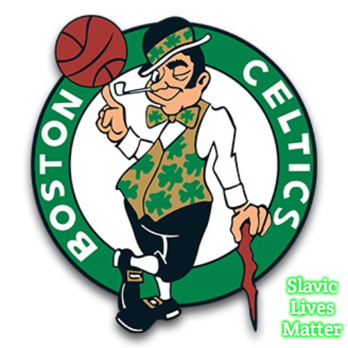 Boston Celtics Logo | Slavic Lives Matter | image tagged in boston celtics logo,slavic | made w/ Imgflip meme maker