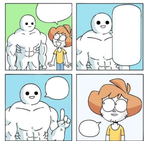 I do one pull up but with a lot more to say Blank Meme Template