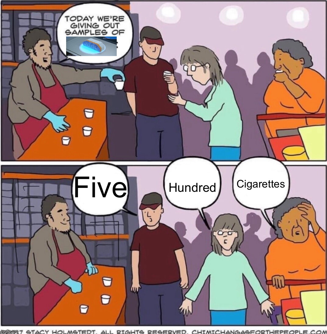 Hundred; Cigarettes; Five | made w/ Imgflip meme maker