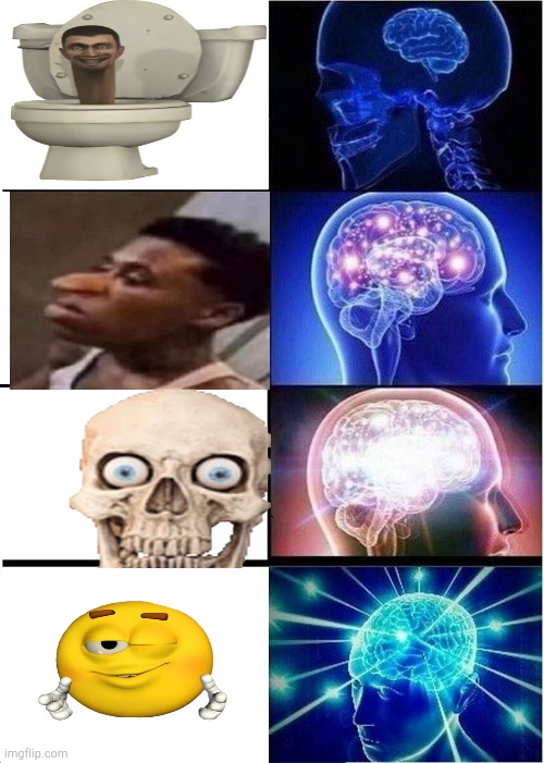 Idk what I made | image tagged in memes,expanding brain | made w/ Imgflip meme maker