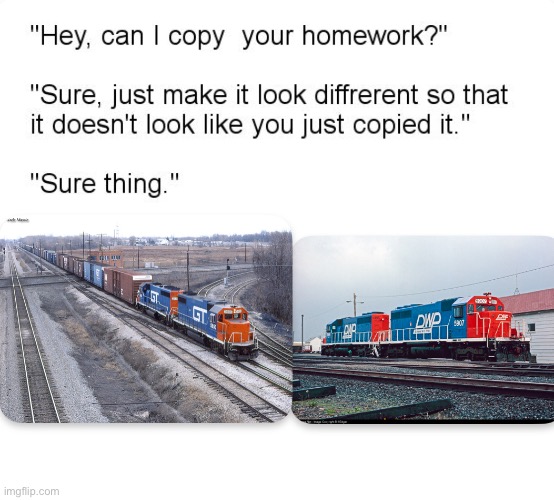 Sure thing | image tagged in train,railroad,hey can i copy your homework | made w/ Imgflip meme maker