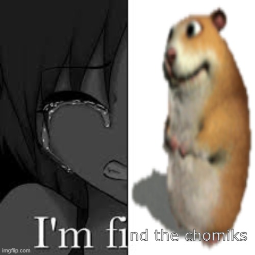 im fine | nd the chomiks | image tagged in im fine | made w/ Imgflip meme maker