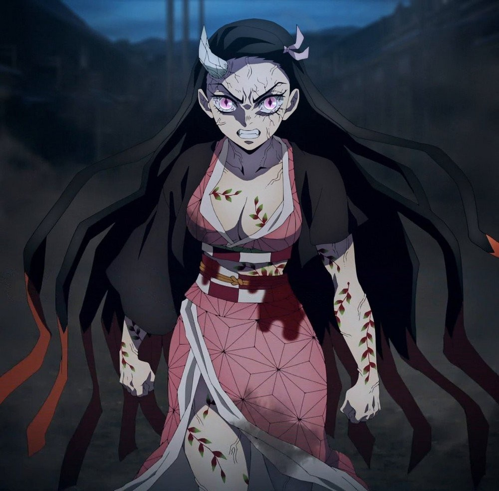 Nezuko is angery Blank Meme Template