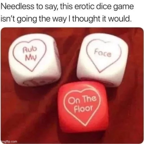 xkcd had a comic where a monopoly box had the dice switched out for erotic dice | made w/ Imgflip meme maker