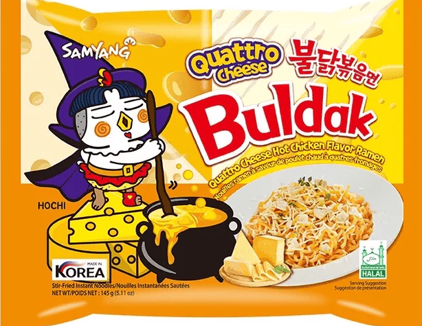 buldak quattro cheese Blank Meme Template