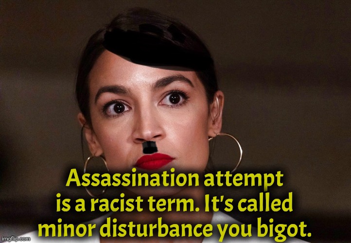 Use the politically correct term. Be inclusive. | Assassination attempt is a racist term. It's called minor disturbance you bigot. | image tagged in dictator dem,donald trump,trump,liberal logic,liberal hypocrisy,liberal media | made w/ Imgflip meme maker