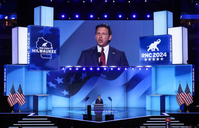 High Quality Ron DeSantis 2024 RNC Blank Meme Template