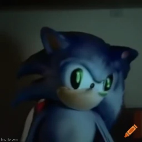 ai generated sonic | made w/ Imgflip meme maker