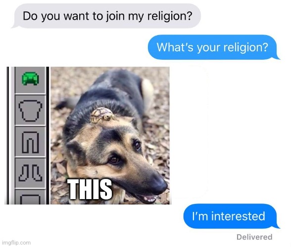 This is the only religion I would join | THIS | image tagged in whats your religion,wholesome,funny memes,jpfan102504 | made w/ Imgflip meme maker