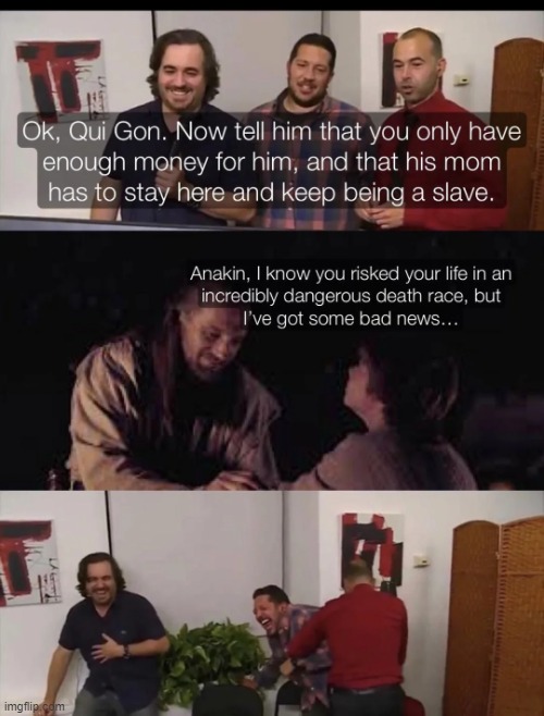 Qui Gon Jokers | image tagged in impractical jokers,qui gon jinn | made w/ Imgflip meme maker