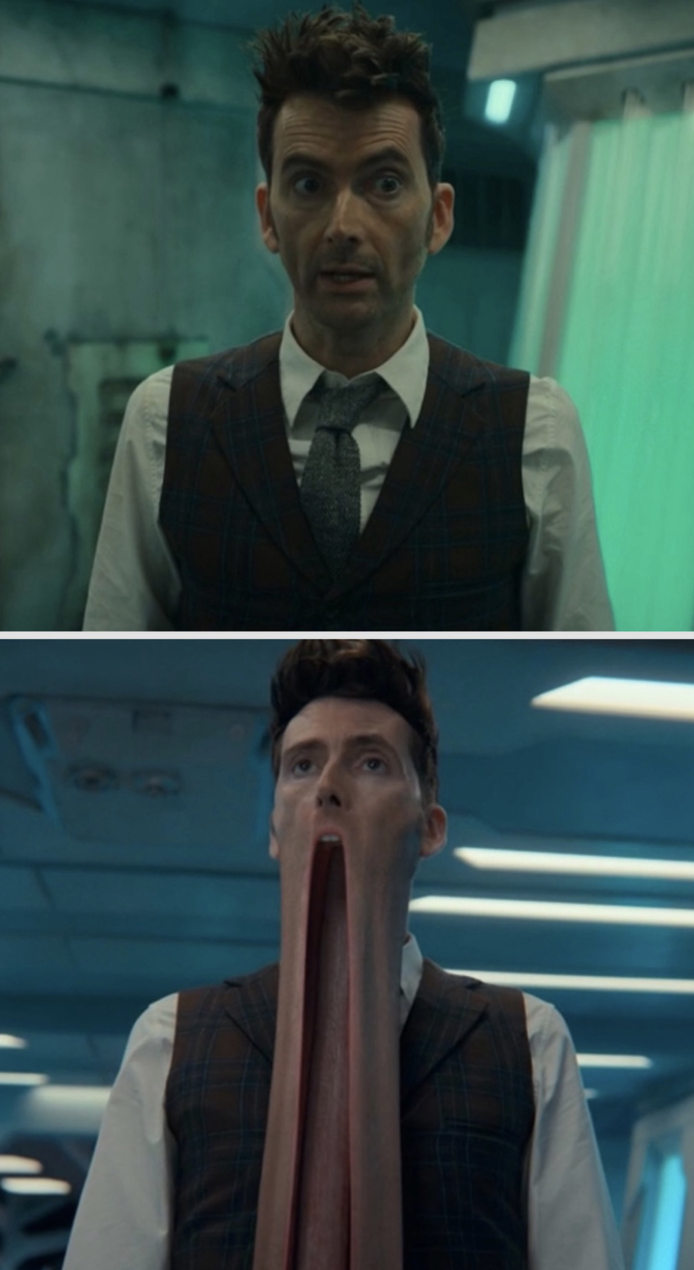 High Quality Fourteenth Doctor Blows Minds Blank Meme Template