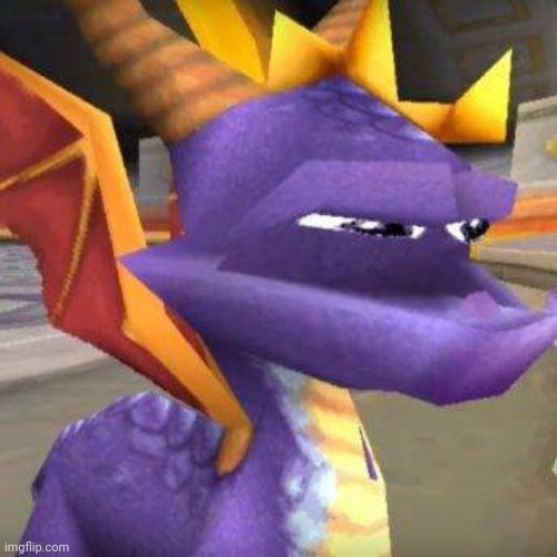 White Nationalist Spyro | image tagged in white nationalist spyro | made w/ Imgflip meme maker