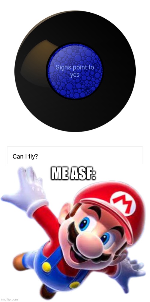 ME ASF: | image tagged in mario flying in space transparent | made w/ Imgflip meme maker