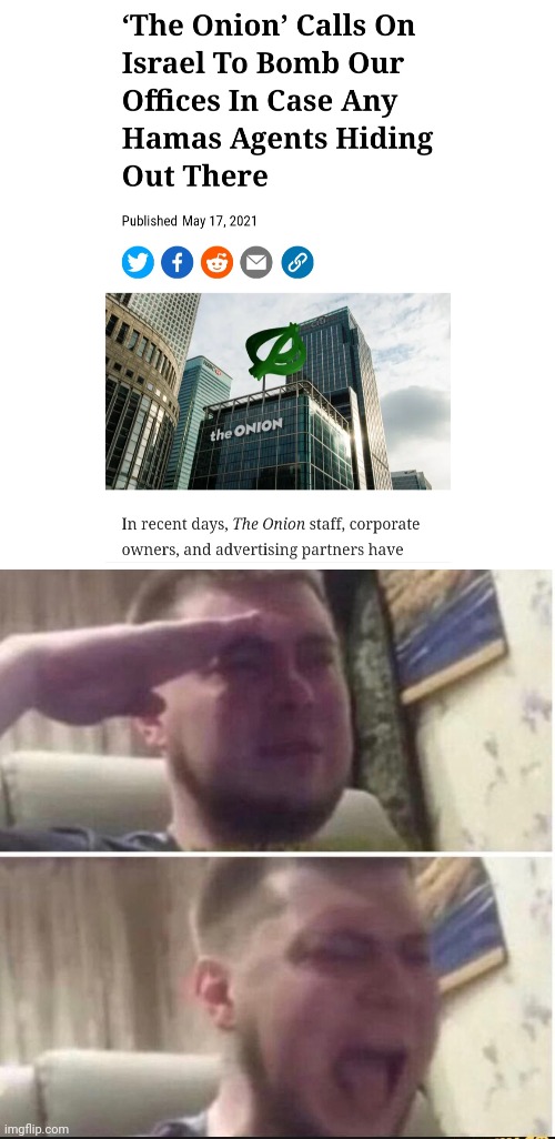 Salute Comrade. | image tagged in crying salute,salute,legend,israel,palestine,middle east | made w/ Imgflip meme maker