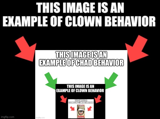 This image is an example of clown behavior dark mode | image tagged in this image is an example of clown behavior dark mode | made w/ Imgflip meme maker