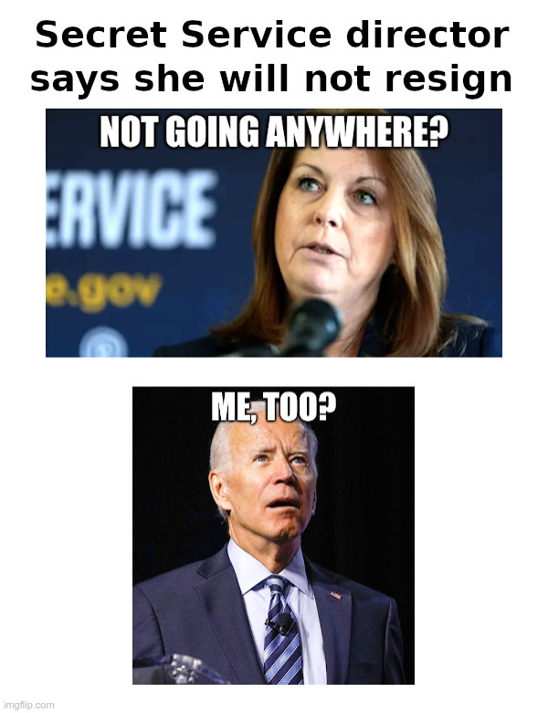 Secret Service director says she will not resign | image tagged in kimberly cheatle,secret service,incompetent,diversity,hire | made w/ Imgflip meme maker