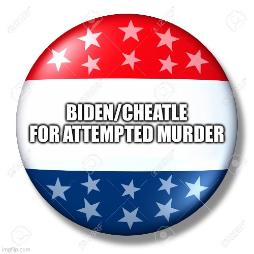 Attempted murder against former president | BIDEN/CHEATLE FOR ATTEMPTED MURDER | image tagged in blank for president,biden,cheatle,inside job,democrat,republican | made w/ Imgflip meme maker
