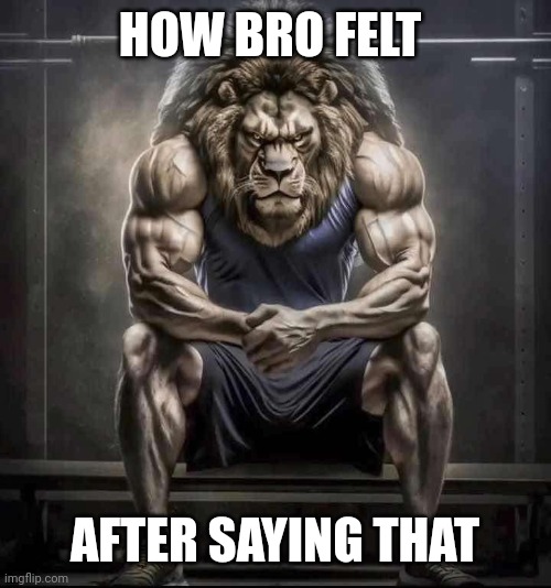 How bro felt after saying that | HOW BRO FELT AFTER SAYING THAT | image tagged in how bro felt after saying that | made w/ Imgflip meme maker