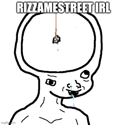 Dumb wojak | RIZZAMESTREET IRL | image tagged in dumb wojak | made w/ Imgflip meme maker