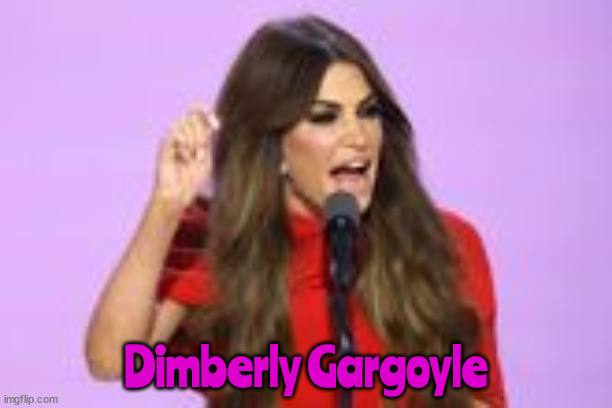 Dimberly Gargoyle | Dimberly Gargoyle | image tagged in rnc,yelling idiot,hip waders on,maga manure pile,ear plugs not butt plugs | made w/ Imgflip meme maker