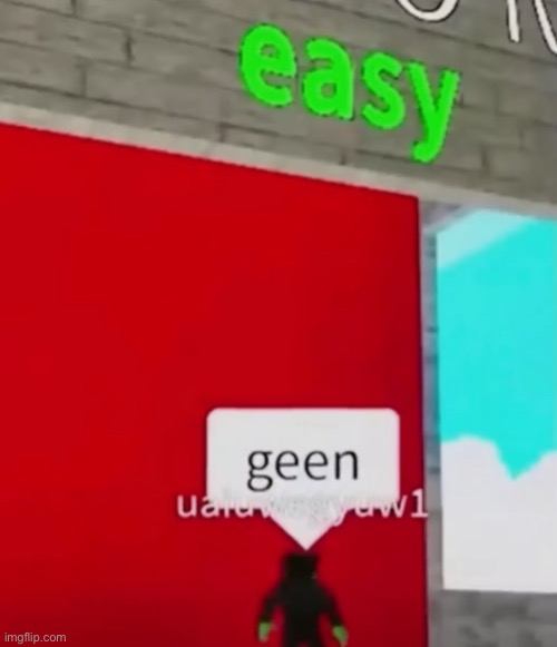 Yup that is definitely geen | image tagged in green,red,roblox | made w/ Imgflip meme maker