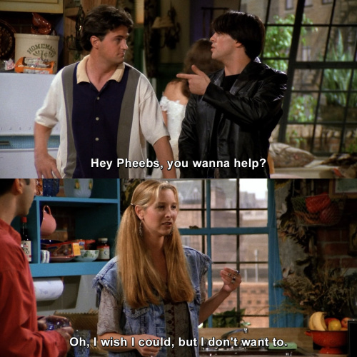 Phoebe doesn't want to Blank Meme Template
