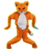 High Quality Just Dance 2015 Fox Mascott Pose 3 Blank Meme Template