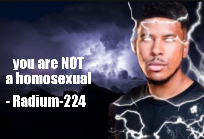 K wodr blank | you are NOT a homosexual - Radium-224 | image tagged in k wodr blank | made w/ Imgflip meme maker