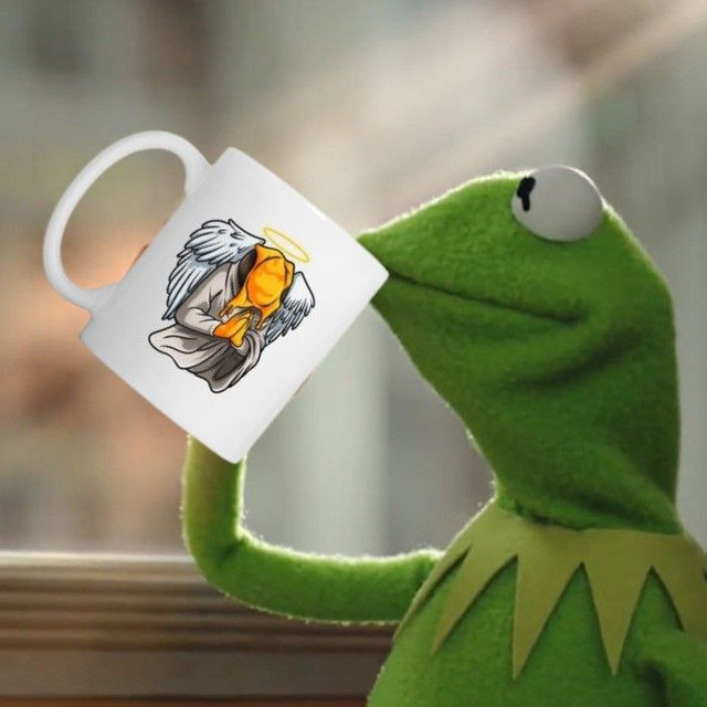 Ofenkäse Tasse Kermit Blank Meme Template