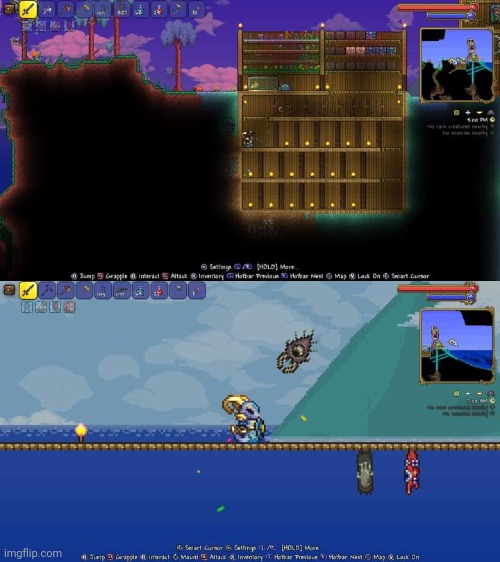 More progression | image tagged in terraria,gaming,video games,nintendo switch,screenshots | made w/ Imgflip meme maker