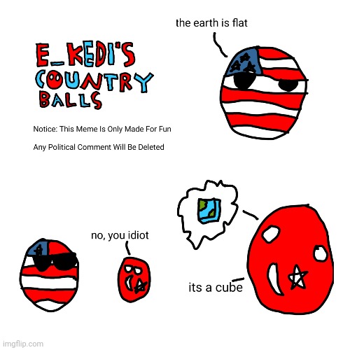 two idiots | image tagged in countryballs | made w/ Imgflip meme maker